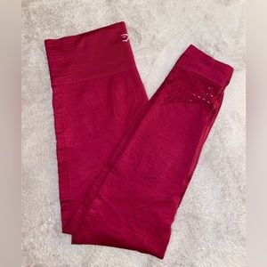 Gymshark Energy+ Seamless Leggings - Beet - Large